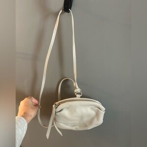 Adolfo dominguez gray unique crossbody bag artsy